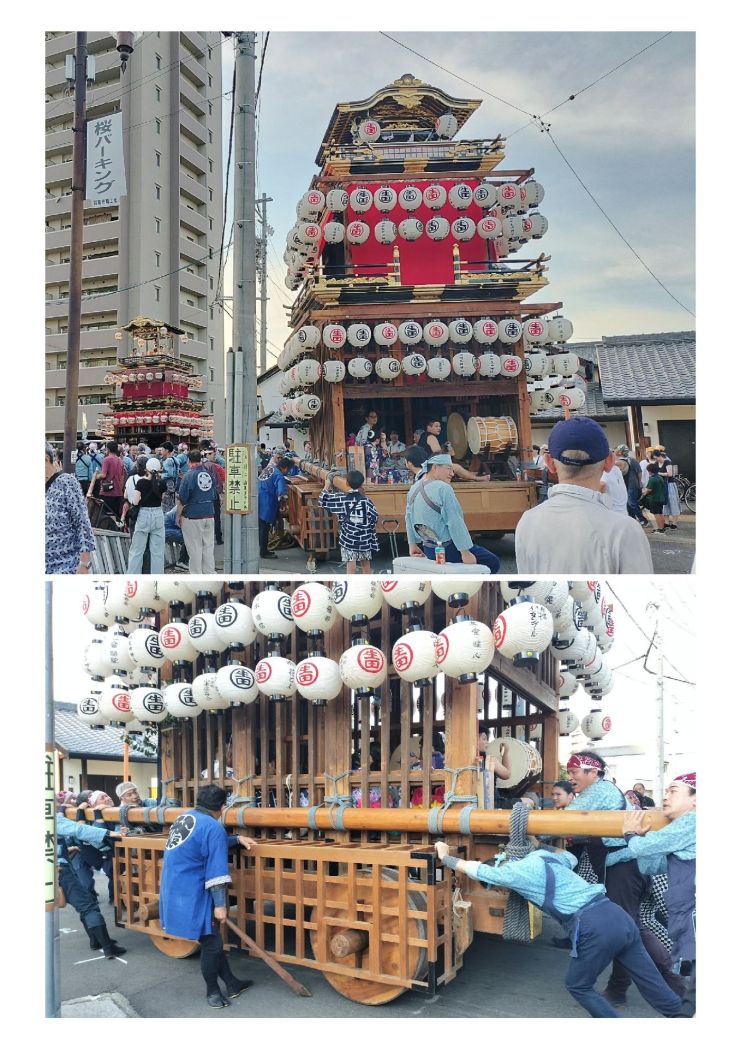 中本町、下本町2台の山車