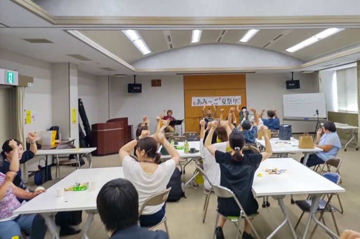 アミーゴ夏祭り　岩井バンドの演奏風景