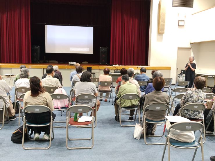 市民プラザでの上映前