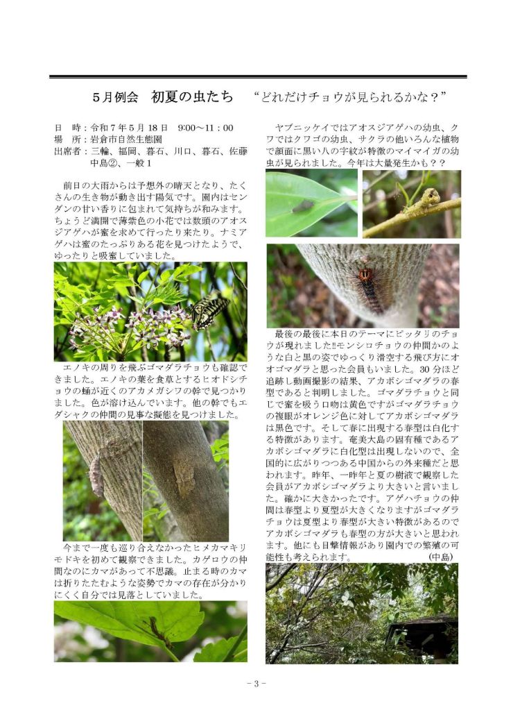 みぢかな自然第400号 3