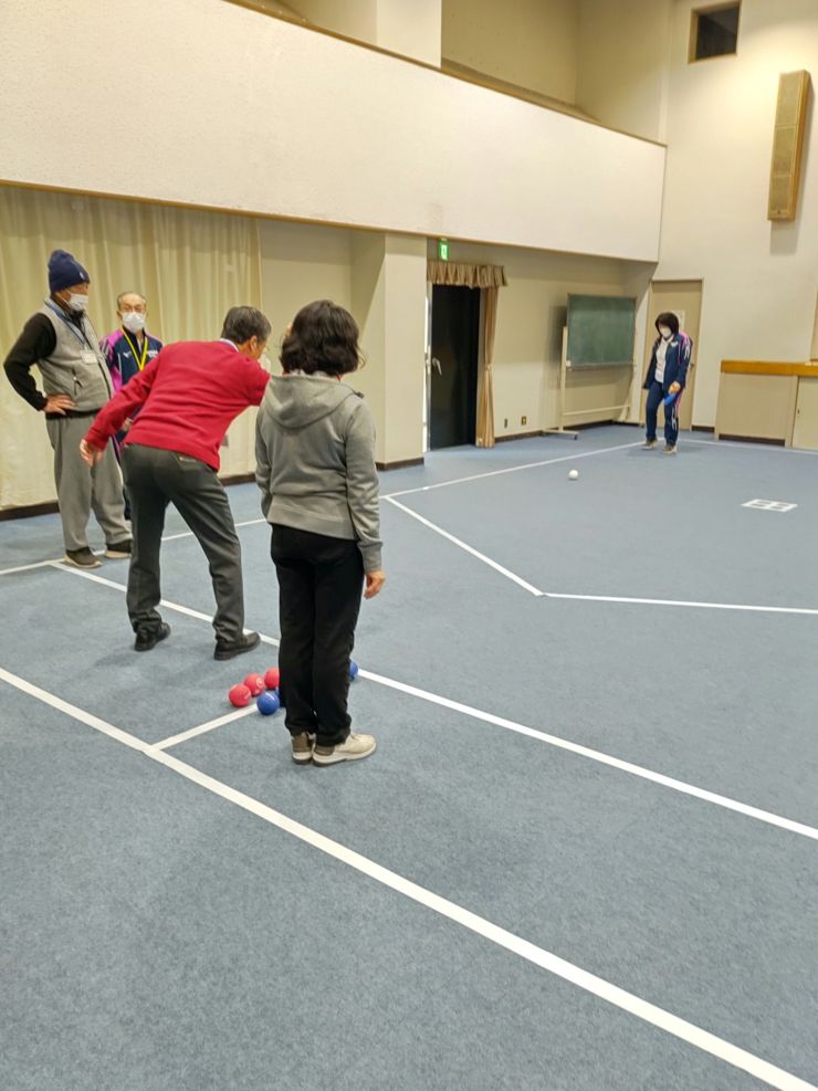 ボッチャ大会準備の様子2