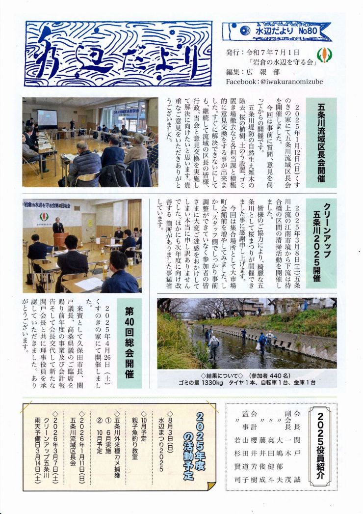  水辺だよりNo.80-1
