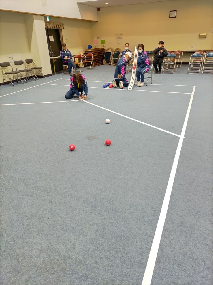 ボッチャ大会準備の様子１