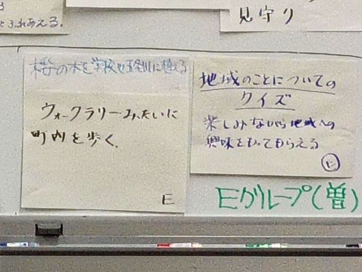 Eグループ（曽野小学校区）の案