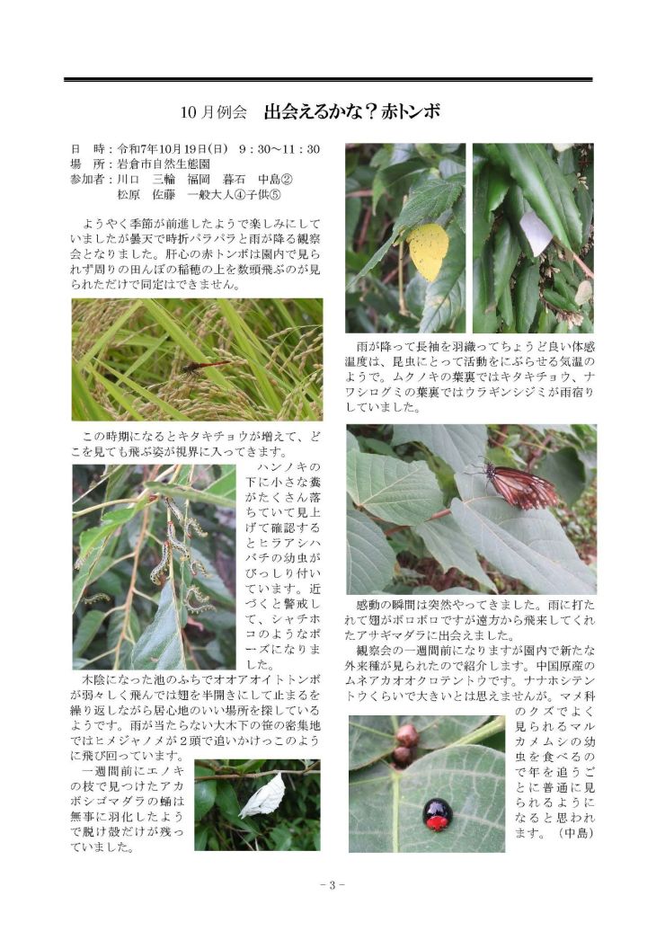 みぢかな自然第405号 3